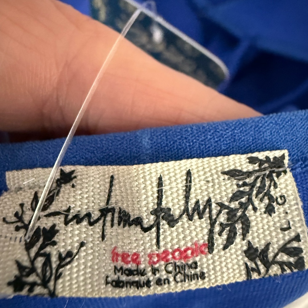 Free People Royal Blue Spaghetti Strap Bodysuit - Picture 5 of 14
